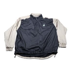 Nike Golf Pullover‎ Jacket Mens XL Black Beige Clima-Fit Windbreaker Bunny Logo